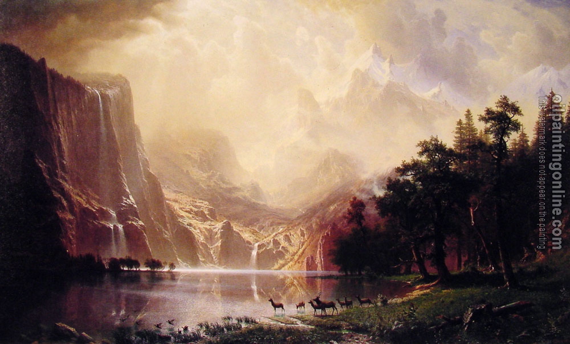 Bierstadt, Albert - Among the Sierra Nevada Mountains